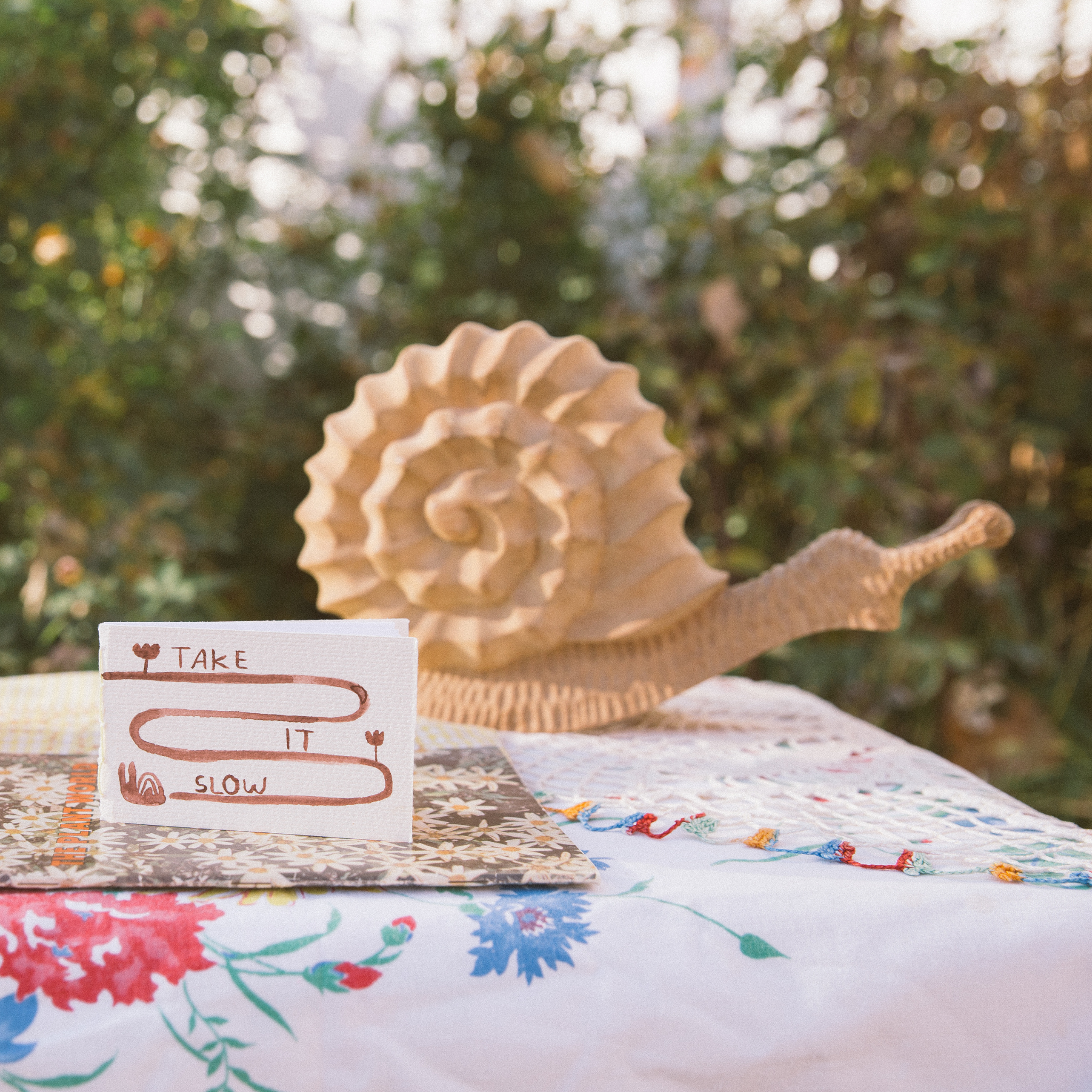 A Snail’s Path | Mini hand bound & watercolored notebook