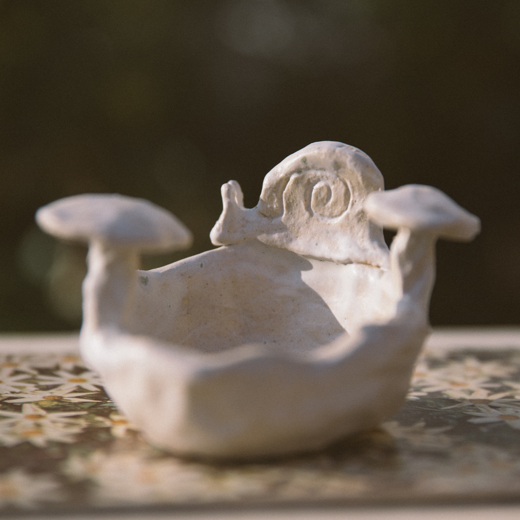 Snail & Mushroom Trinket Dish