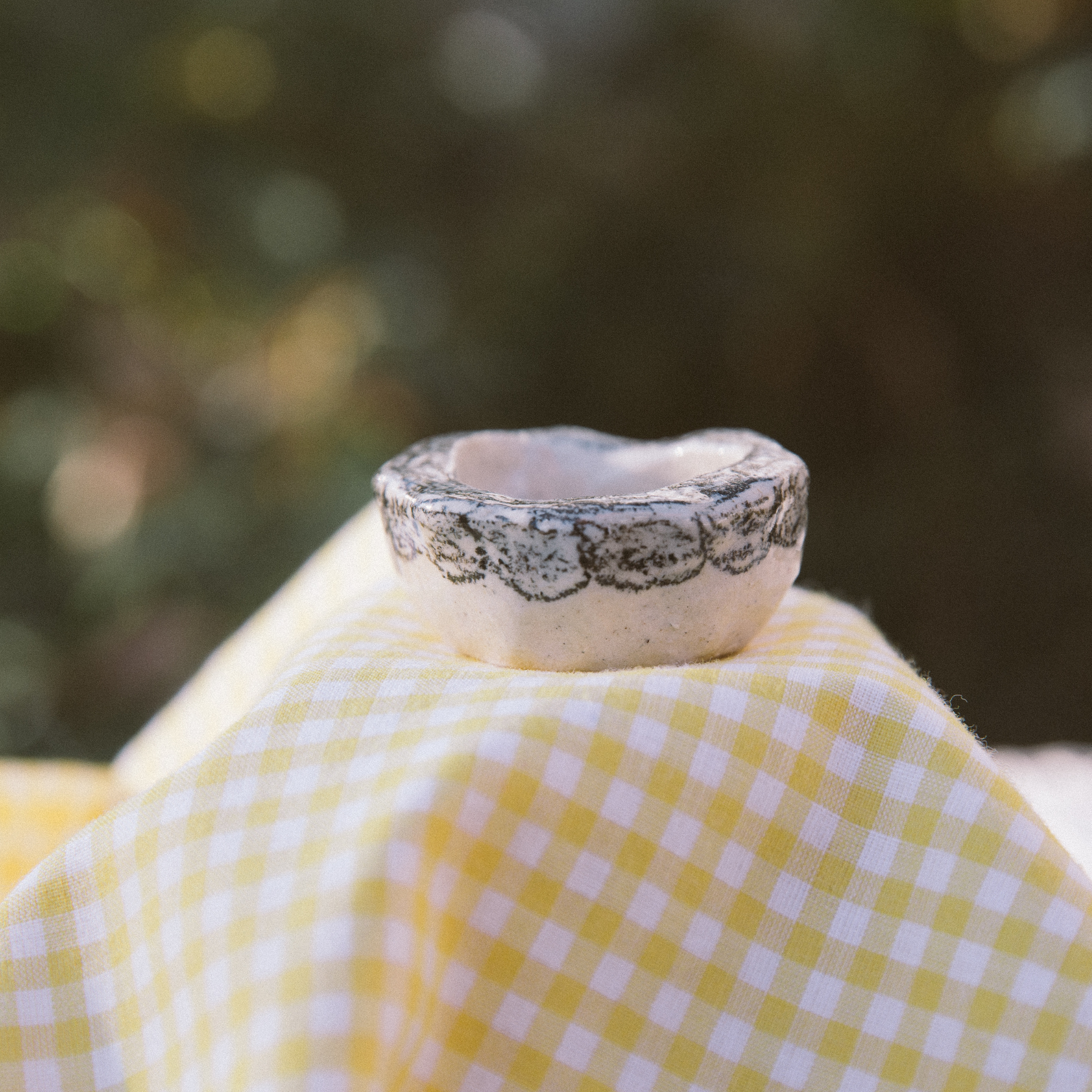 Flower Doodle Ring Dish