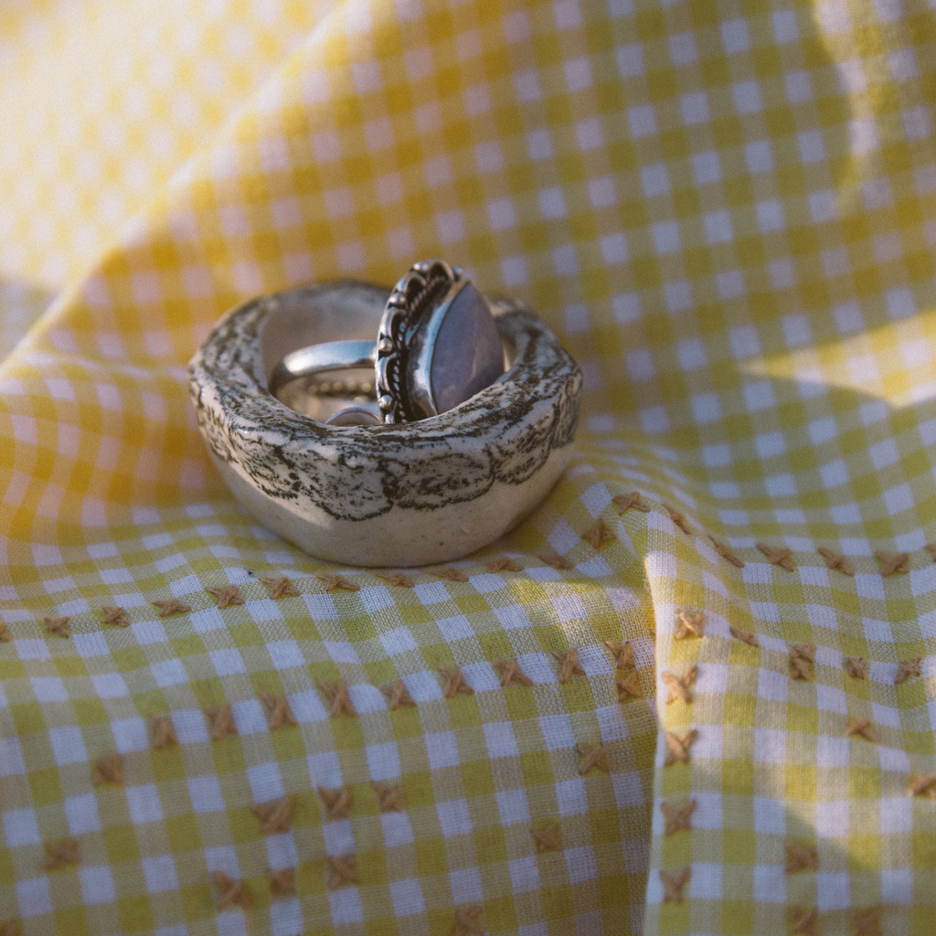 Flower Doodle Ring Dish